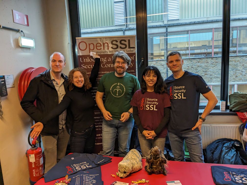 Photo of OpenSSL FOSDEM 2024 attendees